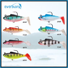 2 ′ / 3 ′ / 5 ′ Señuelos de pesca de pesca de plomo blando de diferentes colores